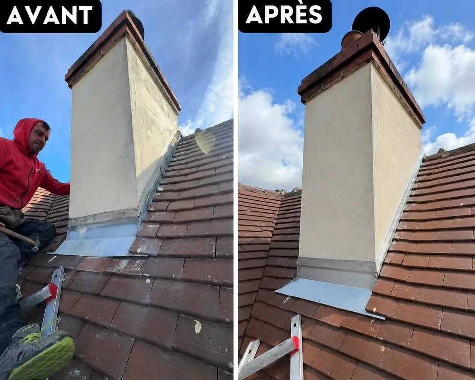 Avant / après toiture à Orléans
